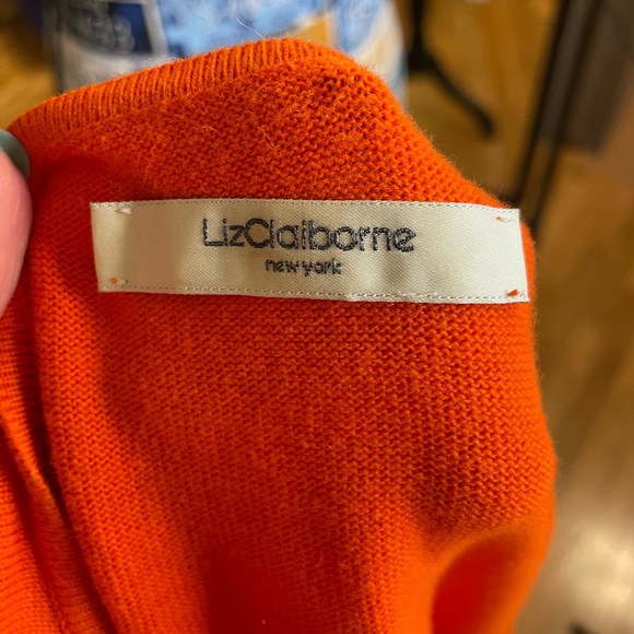 Orange Short Sleeve Cardigan - Picture 4 of 4